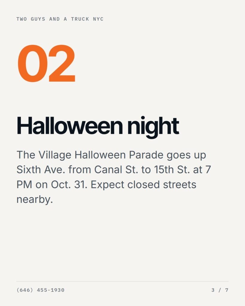 Halloween night: the Village Halloween Parade on Sixth Avenue