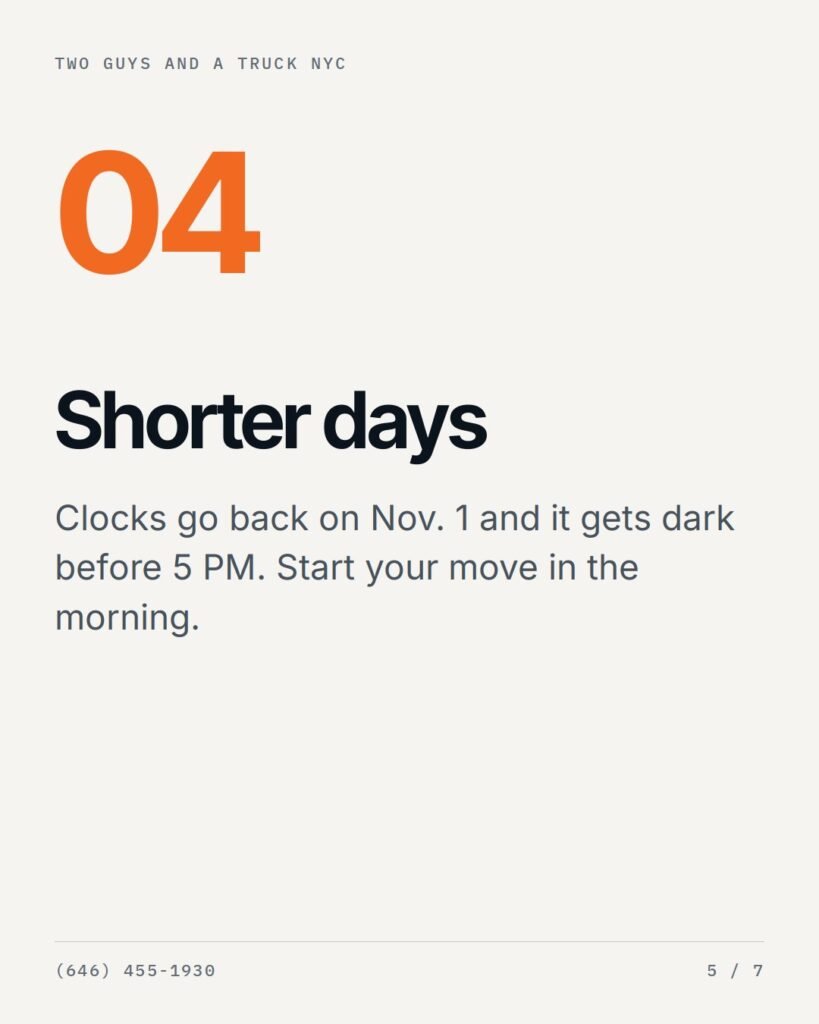 Shorter days: clocks go back on November 1