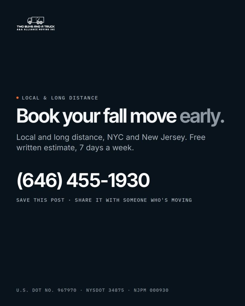 Book your fall move early